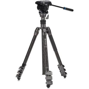 Benro Rhino S4PRO Video Tripod Kit with Flip Locks (Carbon Fiber)