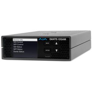 AJA DANTE-12GAM 12G-SDI/Dante 32-Channel Embedder/Disembedder