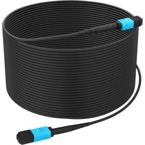 Kondor Blue Fletch OM3 MPO Fiber Armored Cable (300')