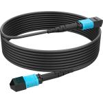 Kondor Blue Fletch OM3 MPO Fiber Armored Cable (50')