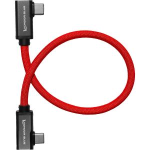 Kondor Blue Dual Right Angle USB-C 3.2 Gen 2x2 Braided Cable