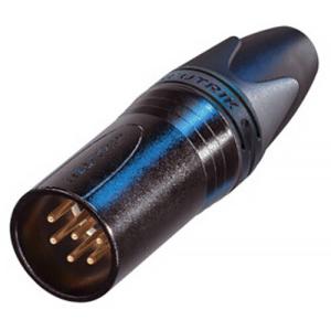 Neutrik 6-Pole Male XLR Cable Connector (Black)