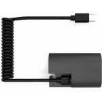 SWIT LP-E6P Dummy Battery with Coiled USB-C Cable for Canon & Blackmagic Cameras (8.4V, 3A)