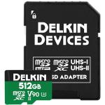 Delkin Devices 512GB POWER UHS-II microSDXC Memory Card with SD Adapter
