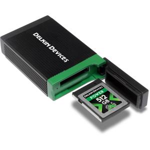 Delkin Devices USB4 CFexpress Type B Memory Card Reader with CFexpress Type A Adapter