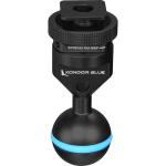 Kondor Blue Ball Head to Cold Shoe Mount for Magic Arms (Raven Black)