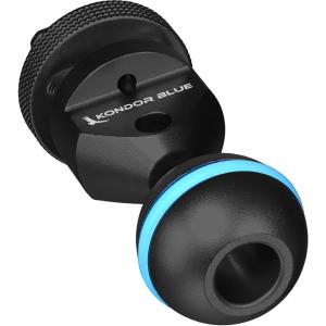 Kondor Blue Ball Head to Cold Shoe Mount for Magic Arms (Raven Black)