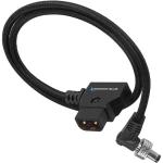 Kondor Blue D-Tap to Locking DC Barrel Power Cable (Raven Black, 1.5')