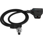 Kondor Blue D-Tap to Locking DC Barrel Power Cable (Raven Black, 1.5')