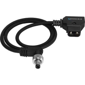 Kondor Blue D-Tap to Locking DC Barrel Power Cable (Raven Black, 1.5')