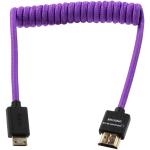 Kondor Blue Gerald Undone Braided Coiled High-Speed Mini-HDMI to HDMI Cable (Limited Purple Edition, 12 to 24")
