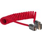 Kondor Blue Coiled Micro-HDMI to HDMI (12 to 24", Cardinal Red)
