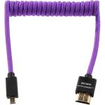 Kondor Blue Gerald Undone Braided Coiled High-Speed Micro-HDMI to HDMI Cable (Limited Purple Edition, 12 to 24")