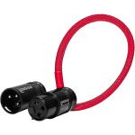 Kondor Blue Straight Low-Profile Right-Angle XLR Cable (8", Red)