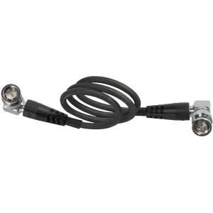 Kondor Blue 12G-SDI Right-Angle Cable for 4K60p Camera Monitors and Transmitters (22", Raven Black)