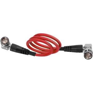 Kondor Blue 12G-SDI Right-Angle Cable for 4K60p Camera Monitors and Transmitters (22", Cardinal Red)
