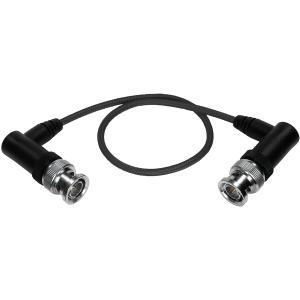 Kondor Blue Ultrathin 3G-SDI Right-Angle BNC Cable (12", Raven Black)