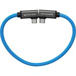 Kondor Blue USB-C 3.1 Gen 2 Dual Right-Angle Cable (Kondor Blue, 12")
