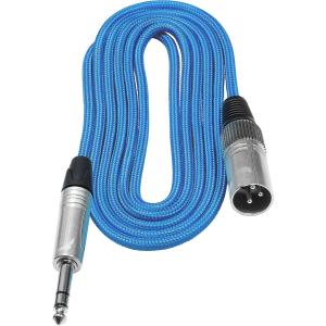 Kondor Blue WhoisMatt 1/4" Phone TRS Male to 3-Pin XLR Male (6')