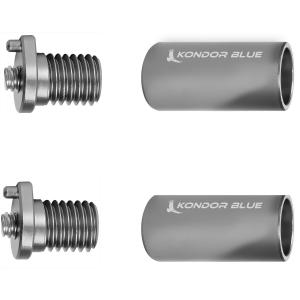 Kondor Blue Top Rod Support for Battery Plate Kit (1.5", Space Gray, Pair)