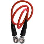 Kondor Blue 12G-SDI Right-Angle Cable (18", Cardinal Red)