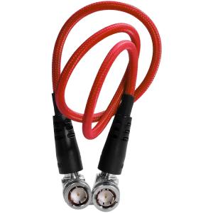 Kondor Blue 12G-SDI Right-Angle Cable (18", Cardinal Red)