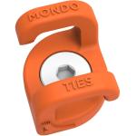 Kondor Blue Mondo Ties Cable Management Clips (Orange, 5-Pack)