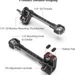 SmallRig Adjustable Monitor Mount for Selected DJI & Zhiyun & Moza Handheld Gimbal Stabilizers 2889