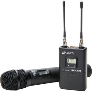 Azden 310HT Camera-Mount Wireless Handheld Microphone System (566.125 to 589.875 MHz)