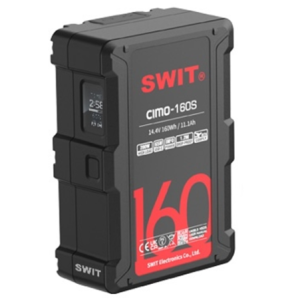 SWIT CIMO-160S | 160Wh 200W High Load V-Mount Battery with USB-C, OLED and powerful 2xD-taps, also i