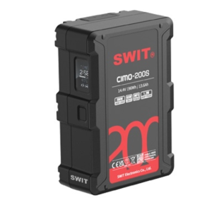 SWIT CIMO-200S | 200Wh 200W High Load V-Mount Battery with USB-C, OLED and powerful 2xD-taps, also i