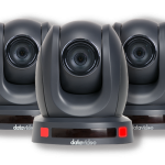 Datavideo SHOWCASTHS-1600T, three PTC-145T's and a sturdy rolling case for transport