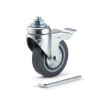 Manfrotto 104 Wheel Set with Brakes - 75MM, M10 Thread