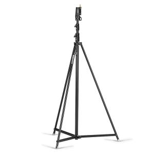 Manfrotto 111BSU Tall Steel Cine Stand with Leveling Leg, Black - 12' (3.6m)