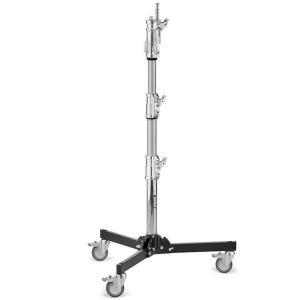 Avenger Junior Roller Low Boy Stand with Combo Head (Chrome/Black, 4')