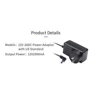 Portkeys 12V-2A-DC Power Adaptor with US Standard