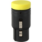 Cable Techniques Low-Profile Right-Angle XLR 3-Pin Female Connector (Standard Outlet, A-Shell, Yellow Cap)