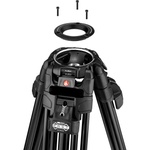 Manfrotto 612 Nitrotech Fluid Head with 645 FAST Twin Aluminum Tripod System and Bag