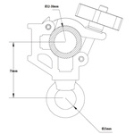 KUPO Nugget Eye Ring Coupler - Silver