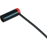 Cable Techniques Low-Profile Right-Angle Mini-XLR 3-Pin Male Connector with Adjustable Exit (Standard Outlet, Red Cap)