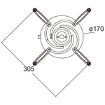 KUPO Projector Mount With17mm Spigot