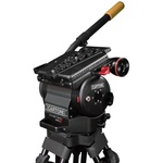 Cartoni Master 65 Head with Dovetail Plate and Two Telescopic Pan Handles