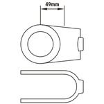 KUPO CLAMP-ON CROSSOVER, SILVER