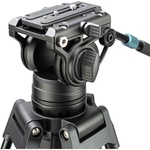 Fotopro DV-3A Heavy Duty Fluid Head Video Aluminum Tripod (Black)