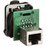 Neutrik NE8FDP - EtherCon Series RJ45 Feedthrough Receptacle (Black)