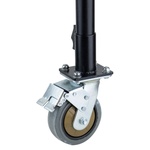 Kupo 1-1/2" Pipe Clamp Caster Adapter with Holes on 10X11.4(cm) Plate