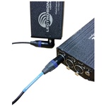 Cable Techniques CT-PXR-18B Lectrosonics UCR Receiver Bag Cable - XLR-3F RA to XLR-3M (18", Blue XLR Ring)
