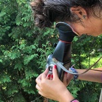 Bluestar Oval Large Viewfinder Eyecushion (Fleece, Pink)