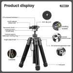 Fotopro FY-820 Free-1 Compact Aluminum Travel Tripod (Rose Gold)