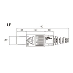 KUPO K-LOK 150A Single-pole Female Plug- Gray
